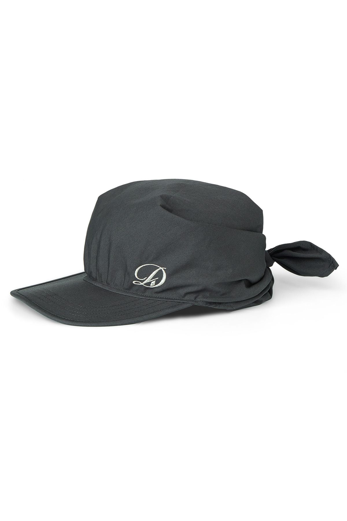 다이닛(DEINET) SCARF LOGO BALL CAP IN DARK GREY