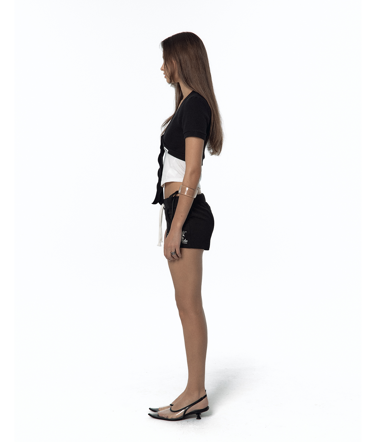 카시코(KASHIKO) Bold Low-rise Shorts Black