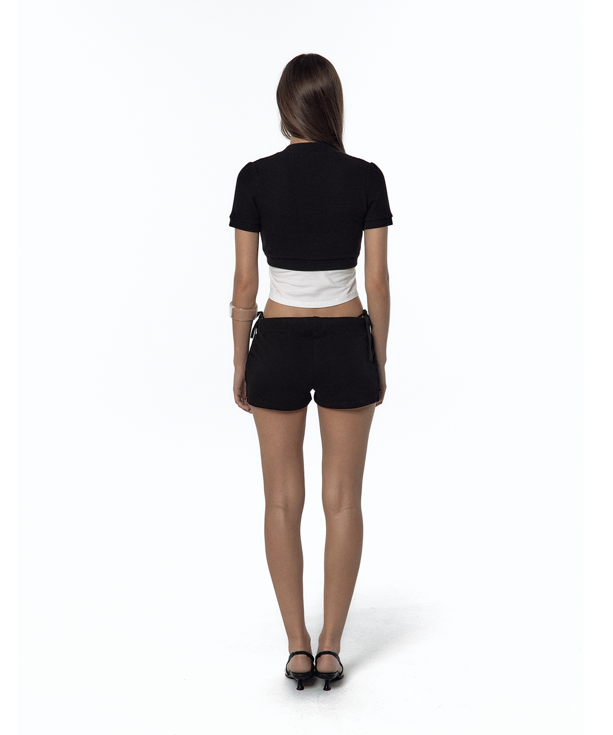 카시코(KASHIKO) Bold Low-rise Shorts Black