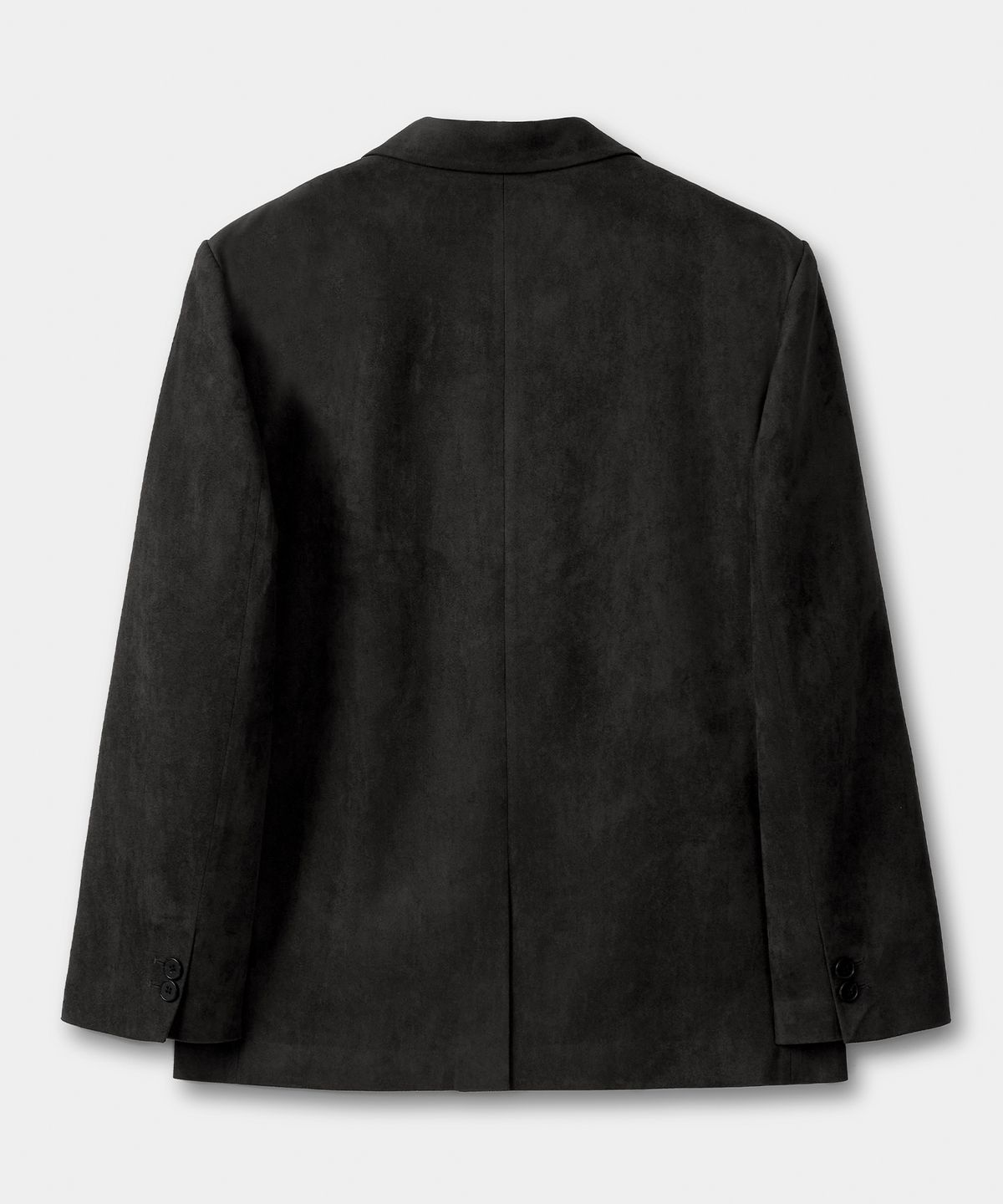 엑스컨테이너(EXCONTAINER) 클래식 버튼 스웨이드 블레이저 (BLACK)