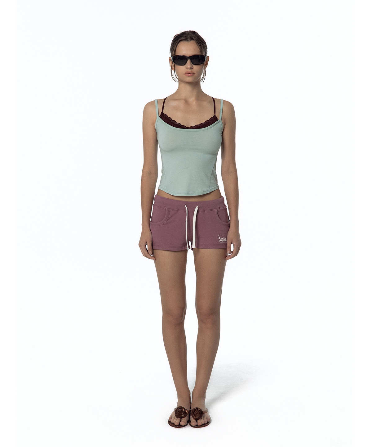 카시코(KASHIKO) Bold Low-rise Shorts Orchid