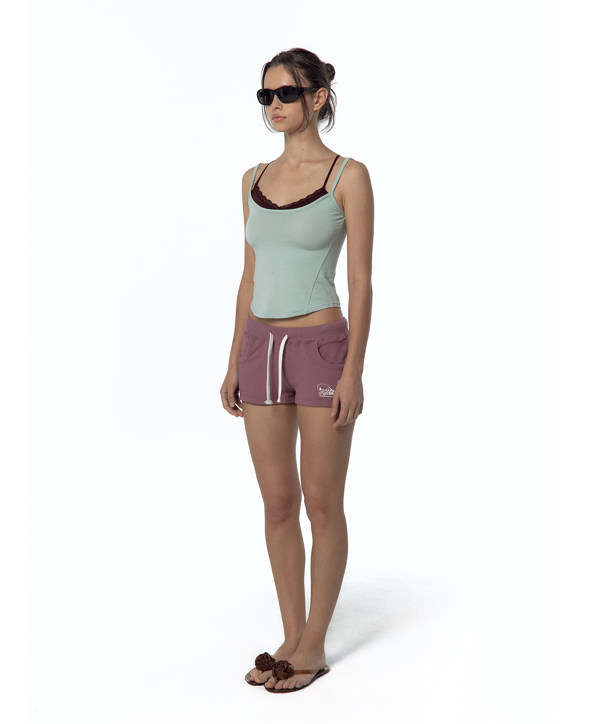 카시코(KASHIKO) Bold Low-rise Shorts Orchid