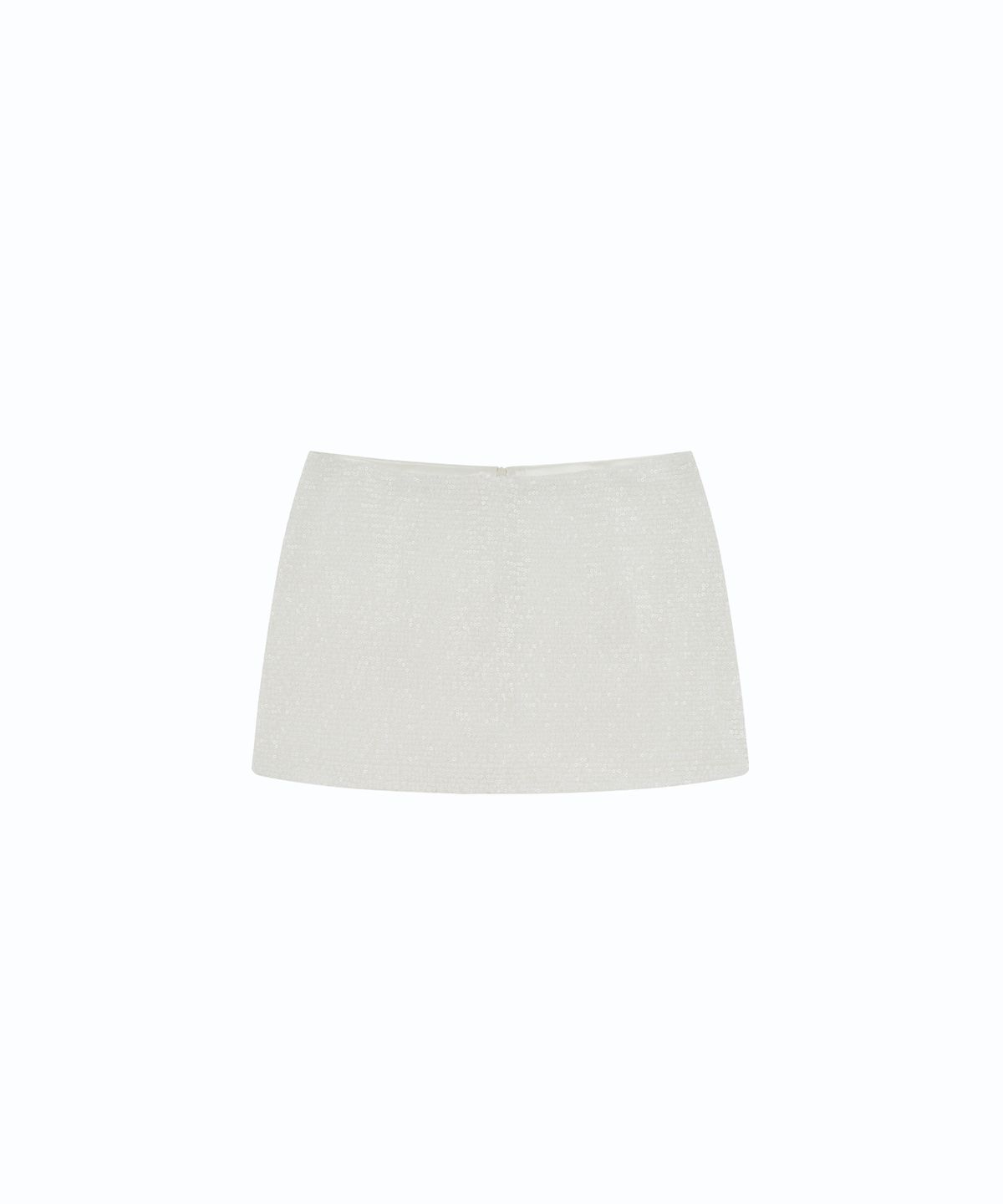 카시코(KASHIKO) Spangle Mini Skirt White