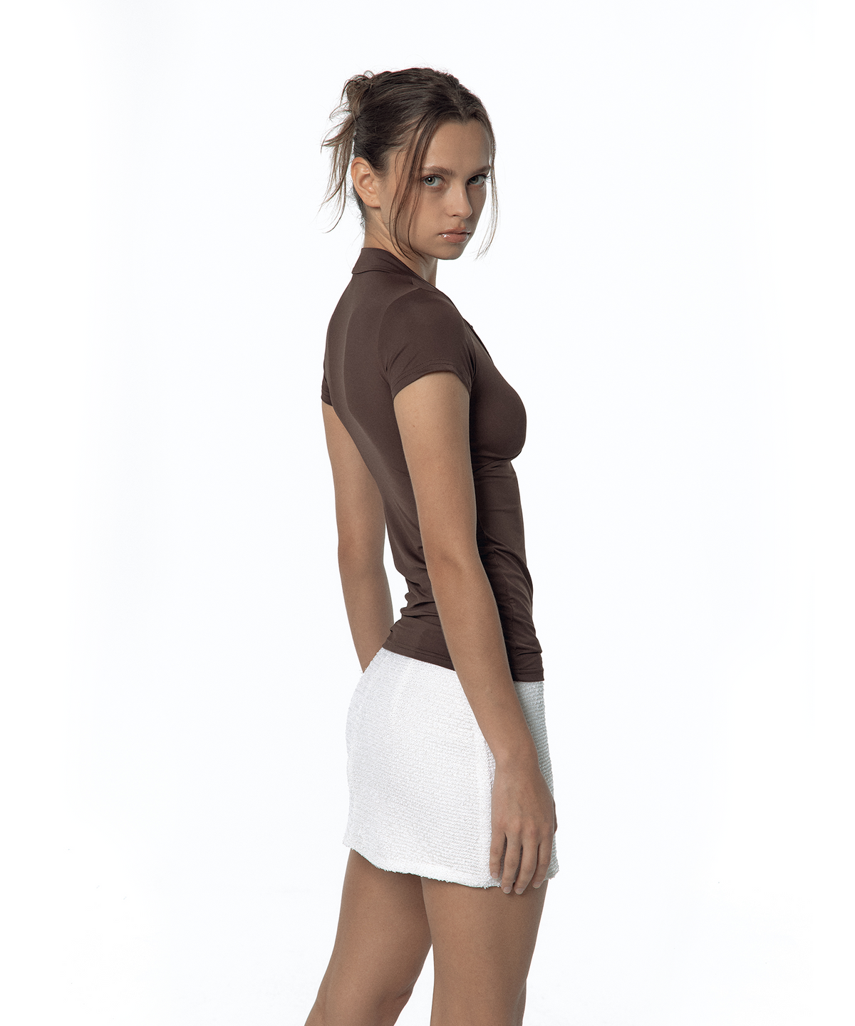 카시코(KASHIKO) Spangle Mini Skirt White