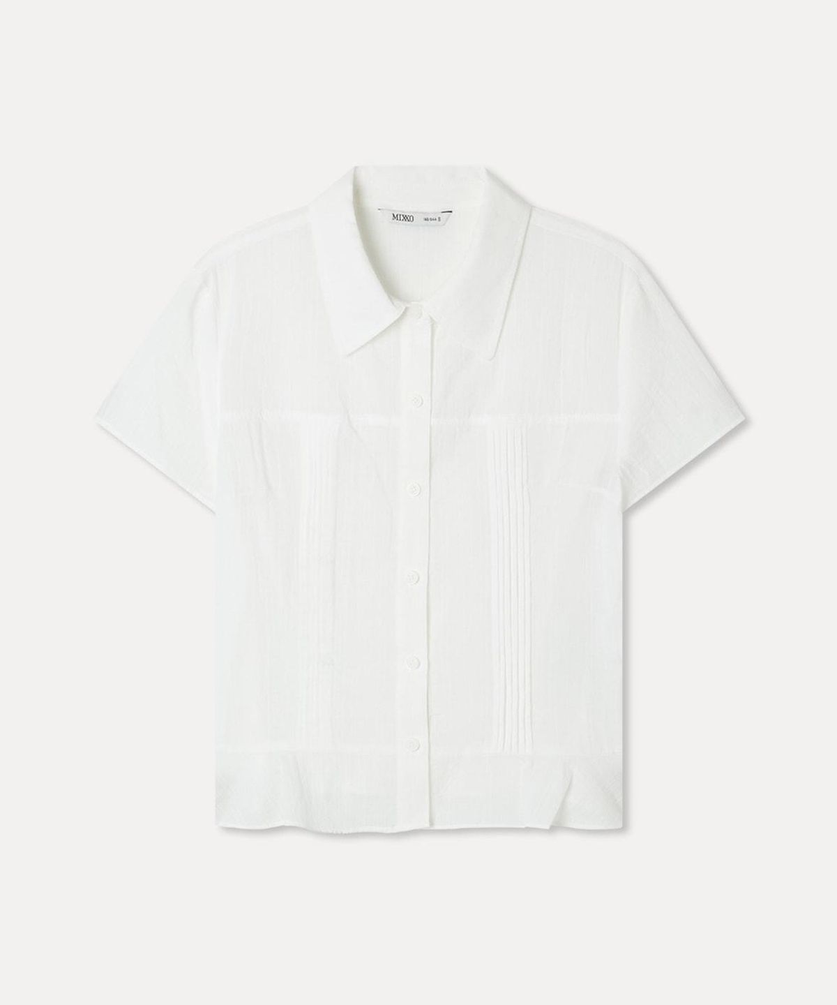 미쏘(MIXXO) 페플럼 반팔 셔츠_MIWYAG701C
