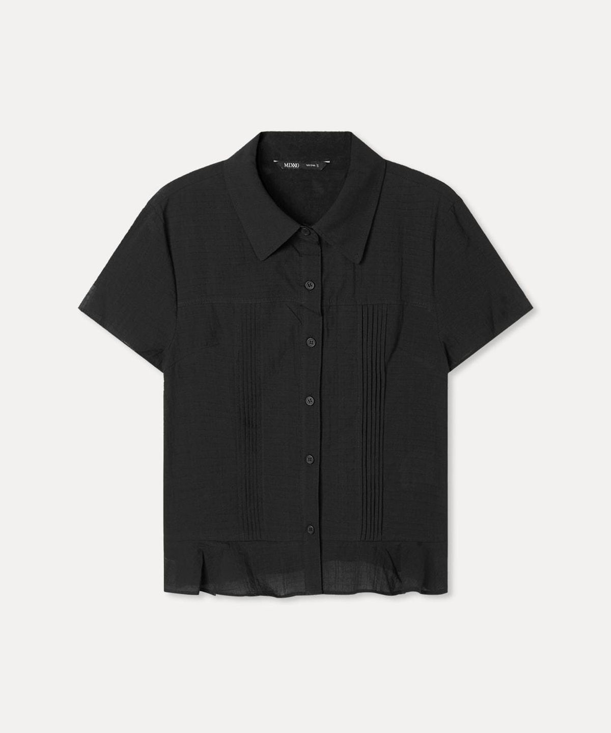 미쏘(MIXXO) 페플럼 반팔 셔츠_MIWYAG701C