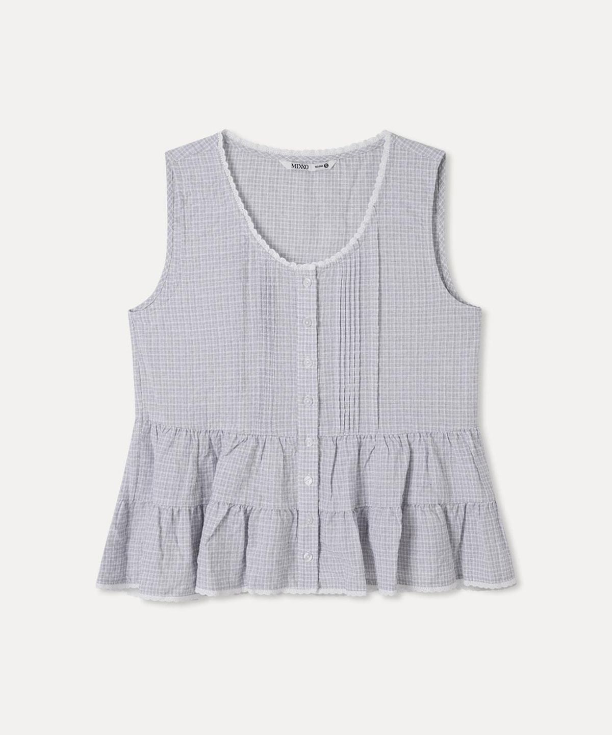 미쏘(MIXXO) 캉캉 나시 블라우스_MIWBNG706G