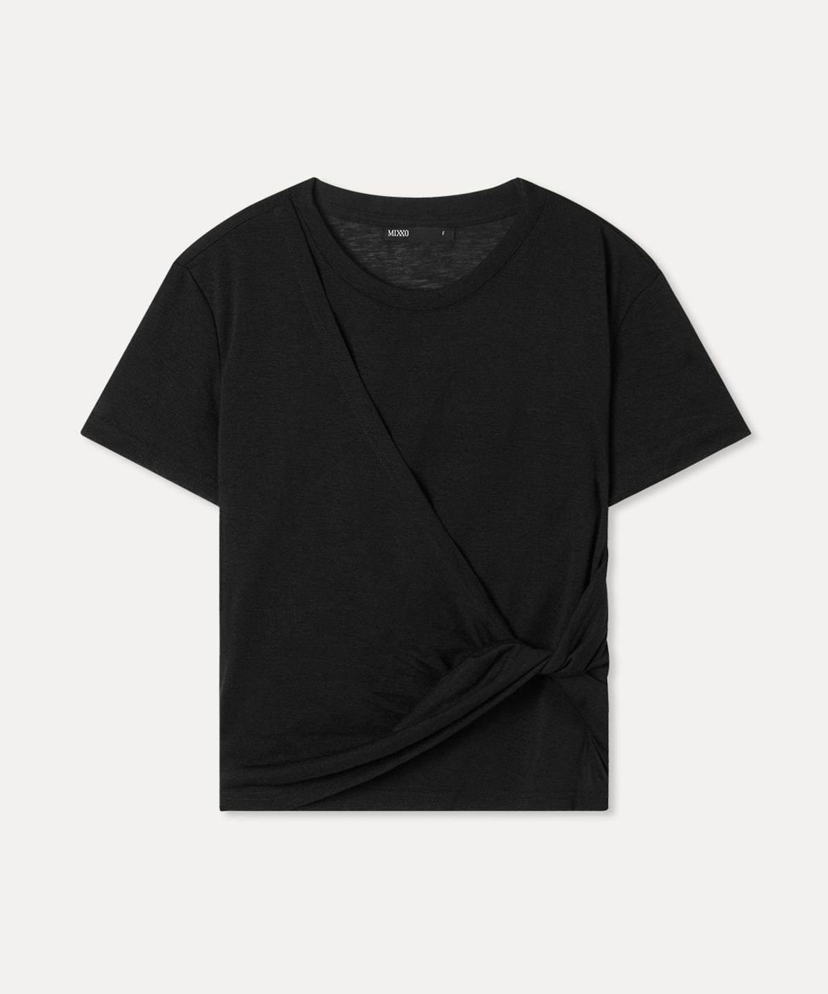 미쏘(MIXXO) 꼬임 반팔 티셔츠 RE HWG42TS_MIWHWG82QA