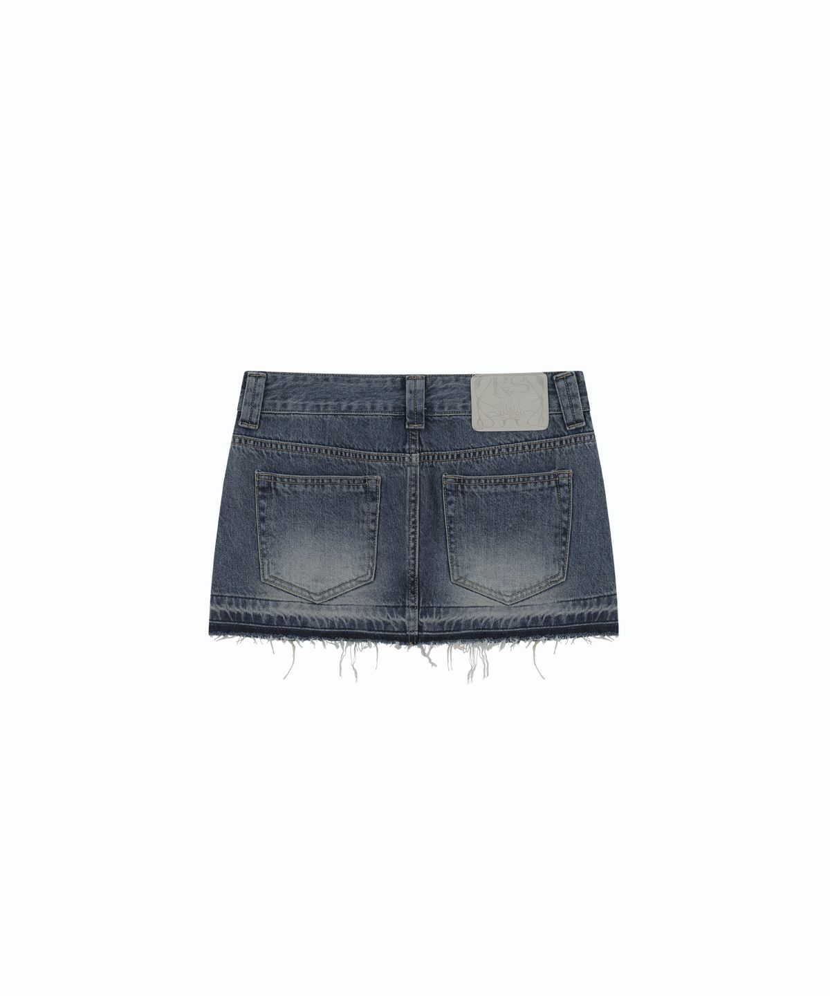 카시코(KASHIKO) Split Pocket Denim Skirt Blue
