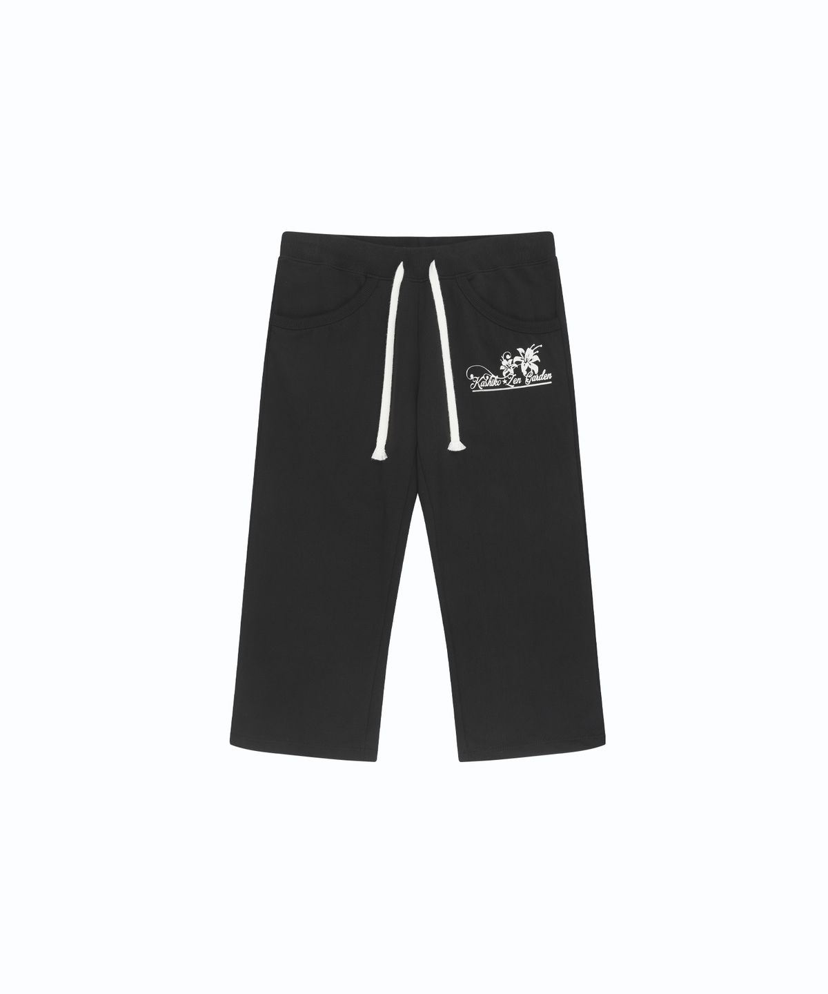 카시코(KASHIKO) Low-Slung Capri Pants Black