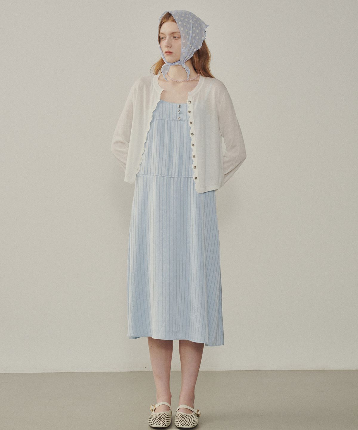 멜리앤로즈(MELLY&ROSE) 산타모니카 새틴 드레스(315301)_BLUE