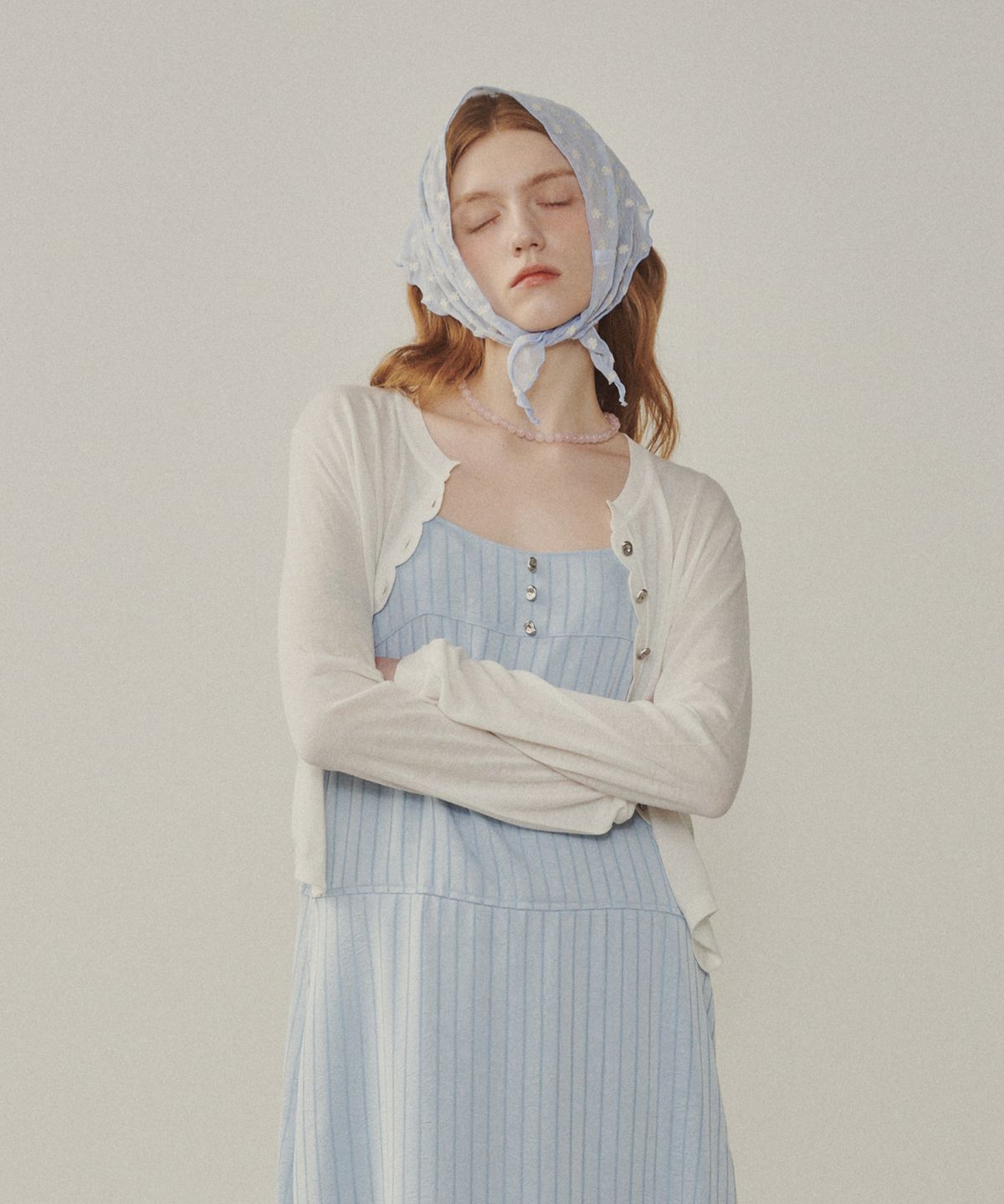 멜리앤로즈(MELLY&ROSE) 산타모니카 새틴 드레스(315301)_BLUE