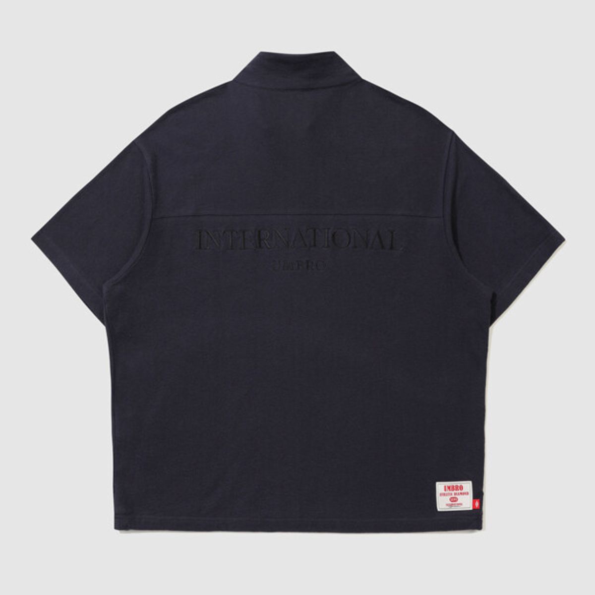 엄브로(UMBRO) 90 테리 반팔 집업 자켓 네이비 UR311CFT71