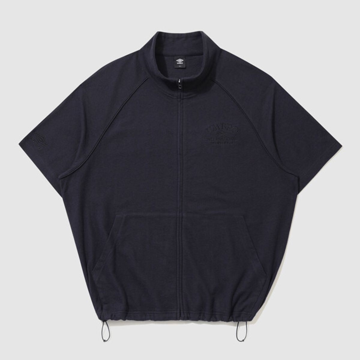 엄브로(UMBRO) 90 테리 반팔 집업 자켓 네이비 UR311CFT71