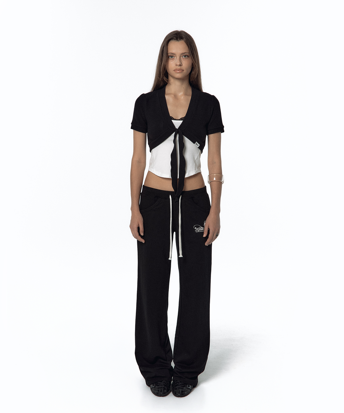 카시코(KASHIKO) 2000s Low-rise Track Pants Black