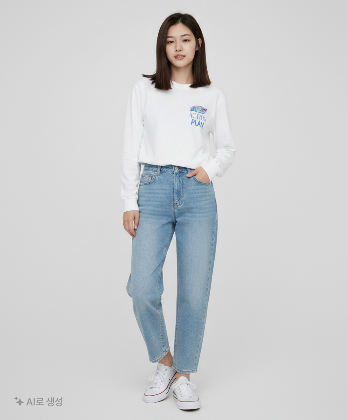 예스아이씨(YESEYESEE) 긴소매 티셔츠 XL