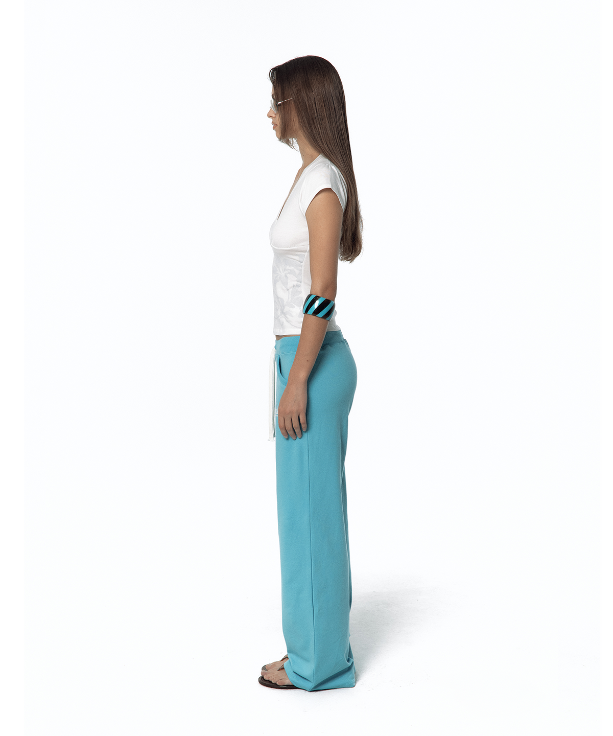 카시코(KASHIKO) 2000s Low-rise Track Pants Blue