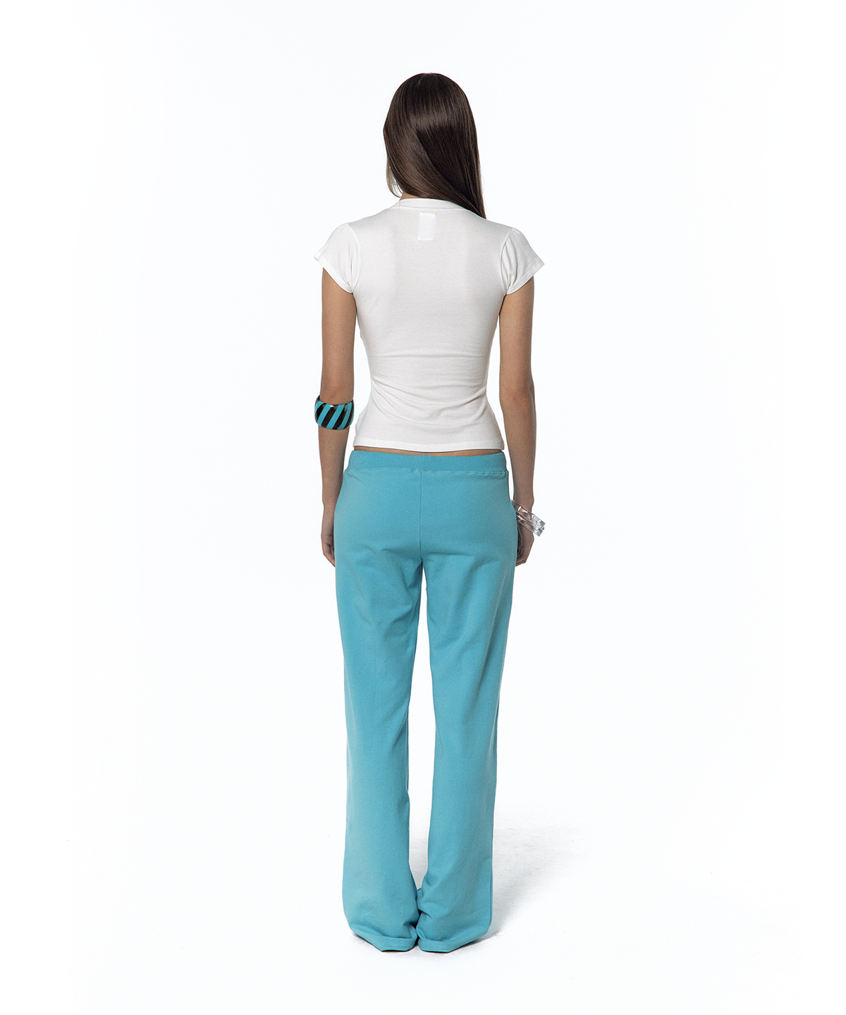 카시코(KASHIKO) 2000s Low-rise Track Pants Blue