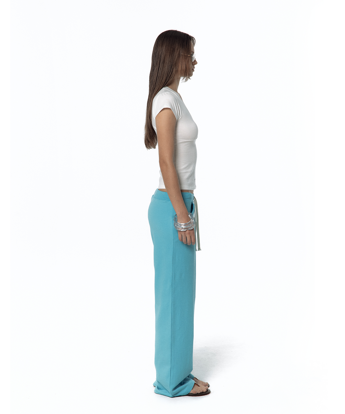 카시코(KASHIKO) 2000s Low-rise Track Pants Blue