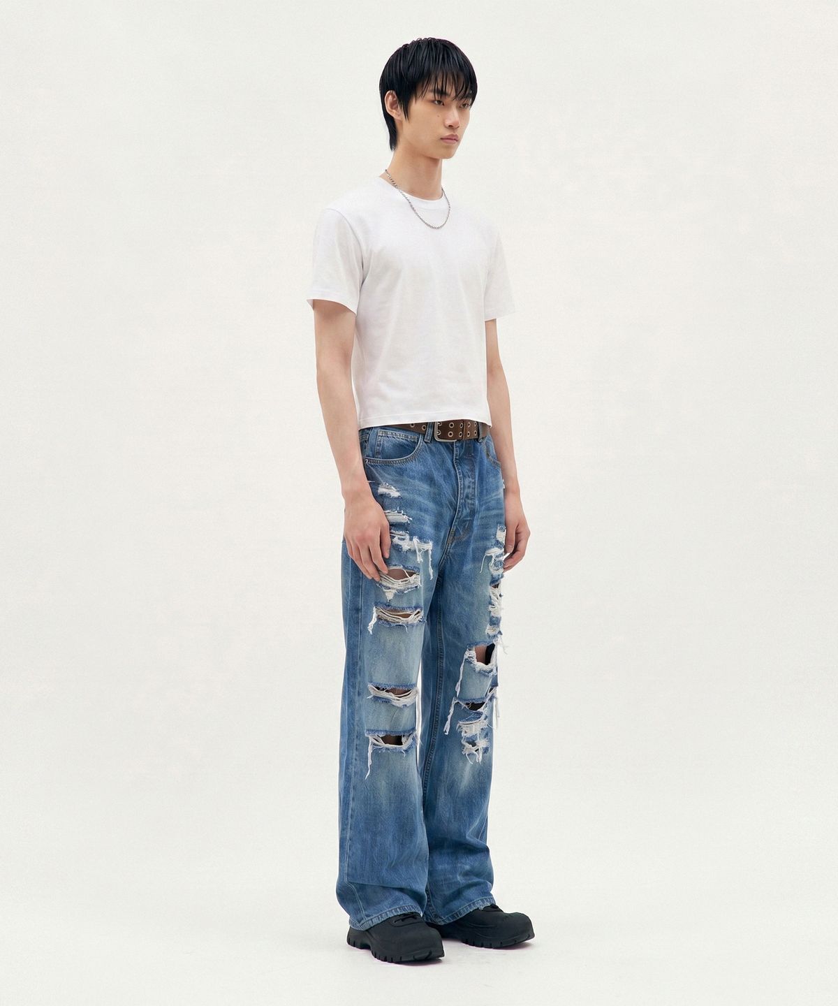 피알씨에스에스(PRCSS) Essential Crop tee - White