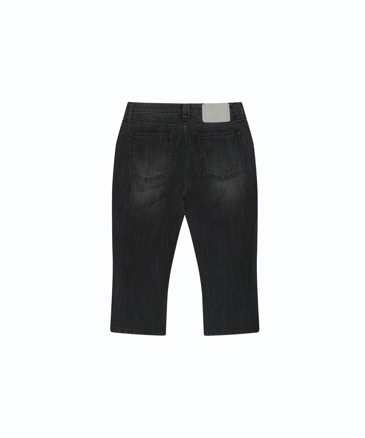 카시코(KASHIKO) Split Pocket Capri Jeans Black