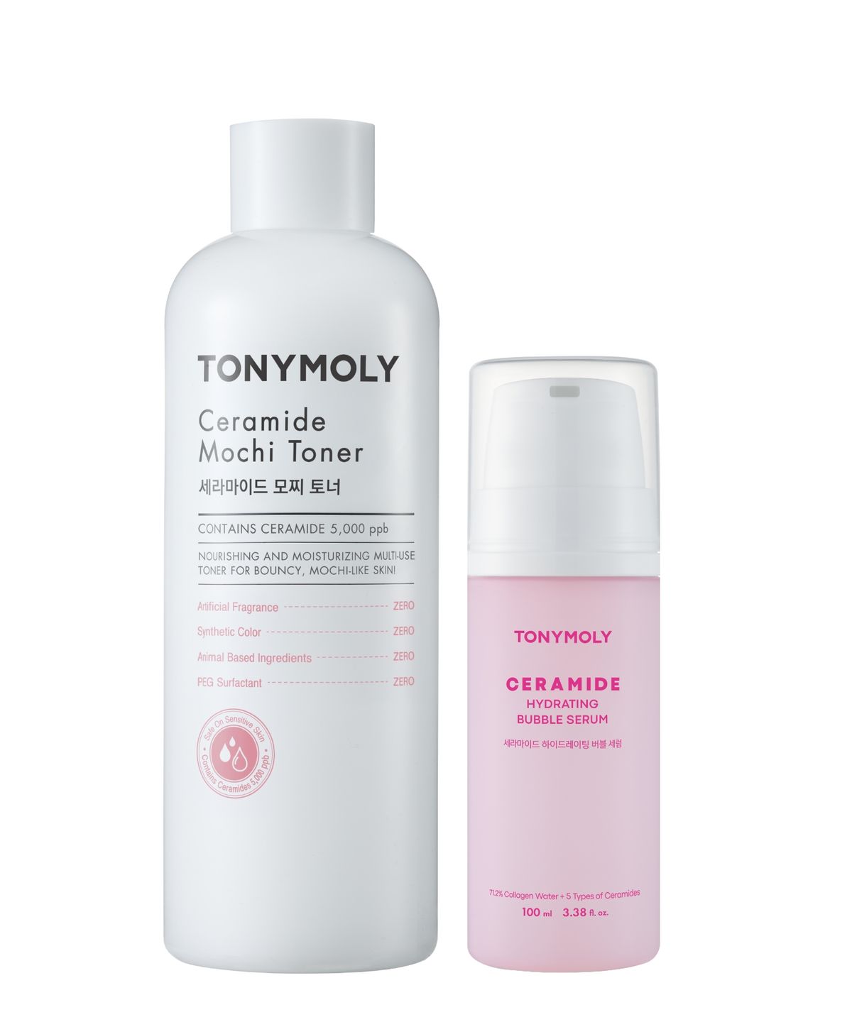 토니모리(TONYMOLY) 세라마이드 모찌 토너 500ml+버블 세럼 100ml(+모찌 토너 100ml 증정)
