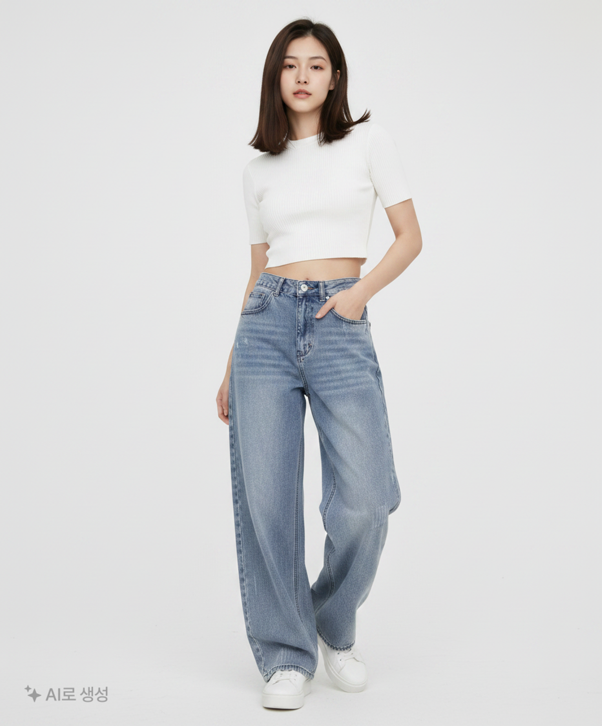 필루미네이트(FILLUMINATE) 청/데님 팬츠