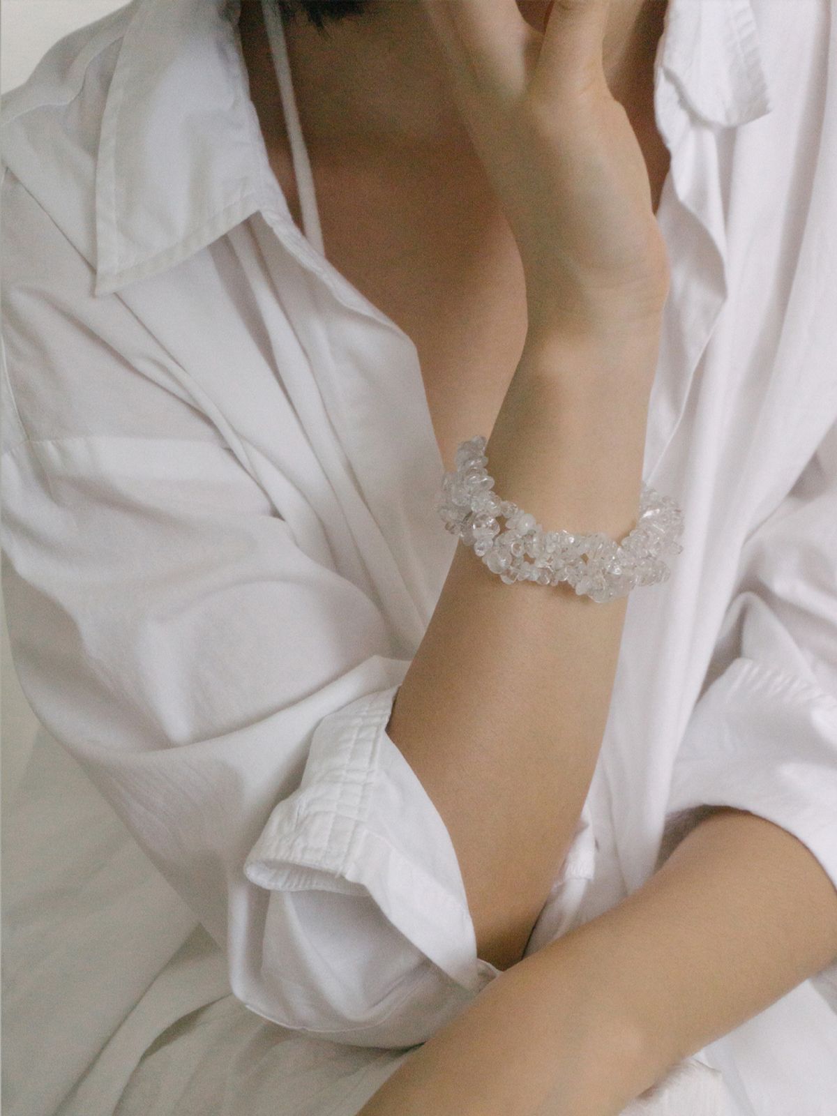 오트아카이브(OAT ARCHIVE) Frosting 팔찌, clear
