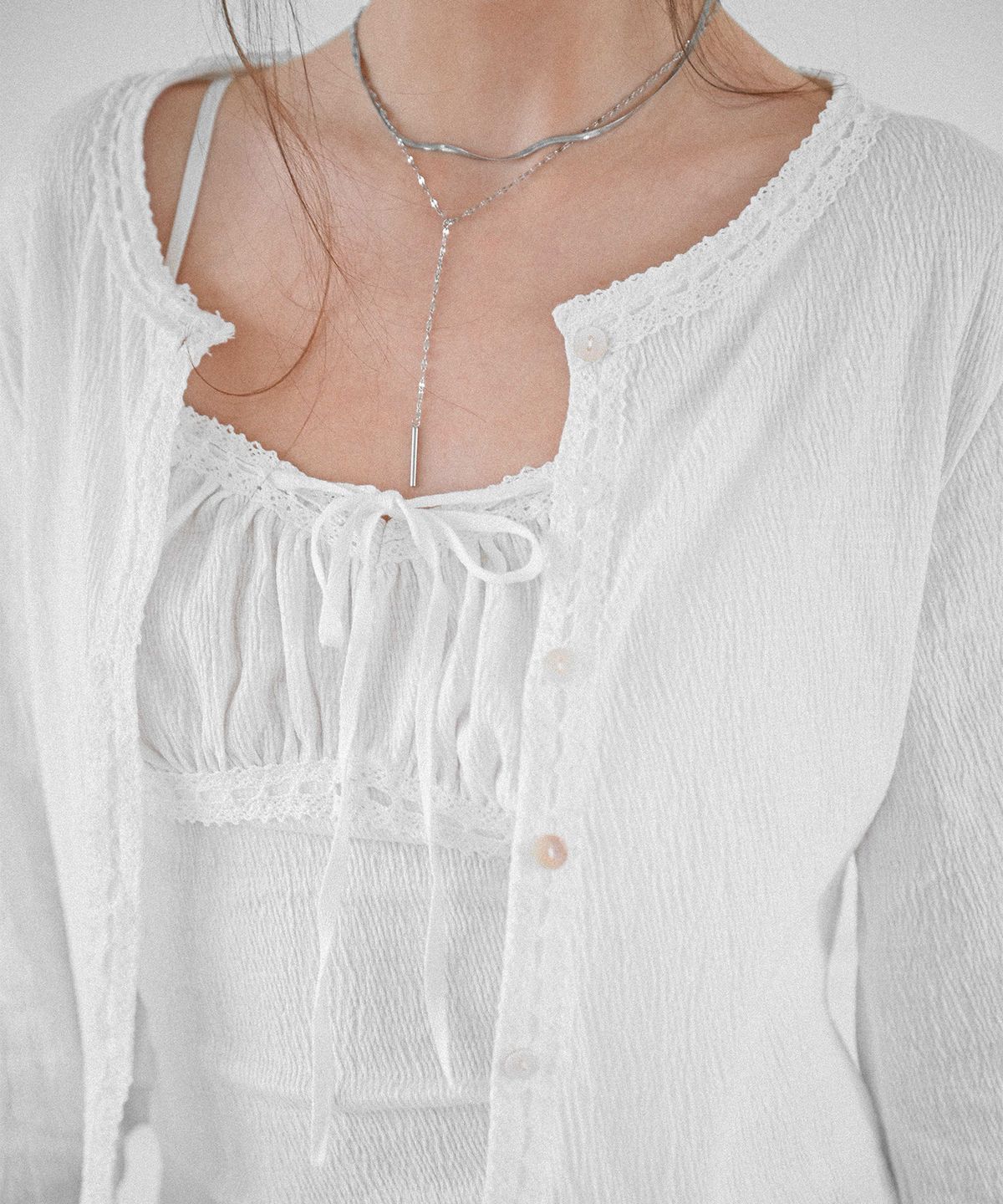 쿨키튼(KOOLKITTEN) 애쉬 그레이 셔링 캐미 세트 2colors