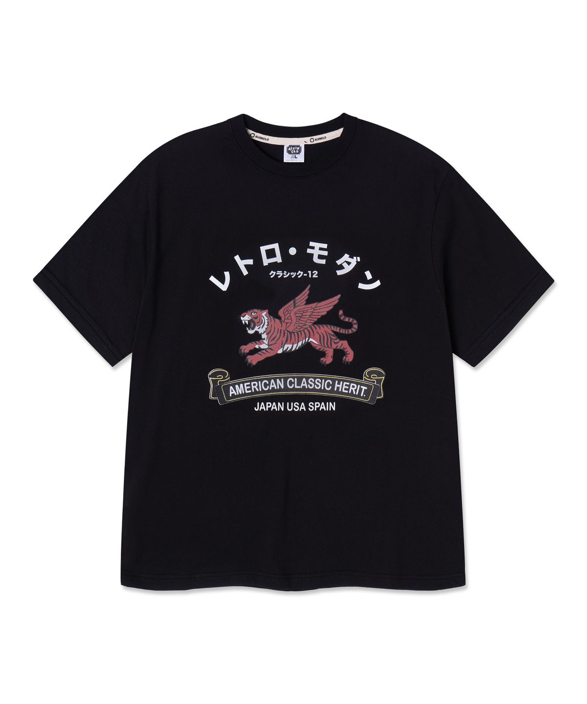 앨빈클로(ALVINCLO) 타이거 반팔티셔츠 AST3644 (3COLOR)