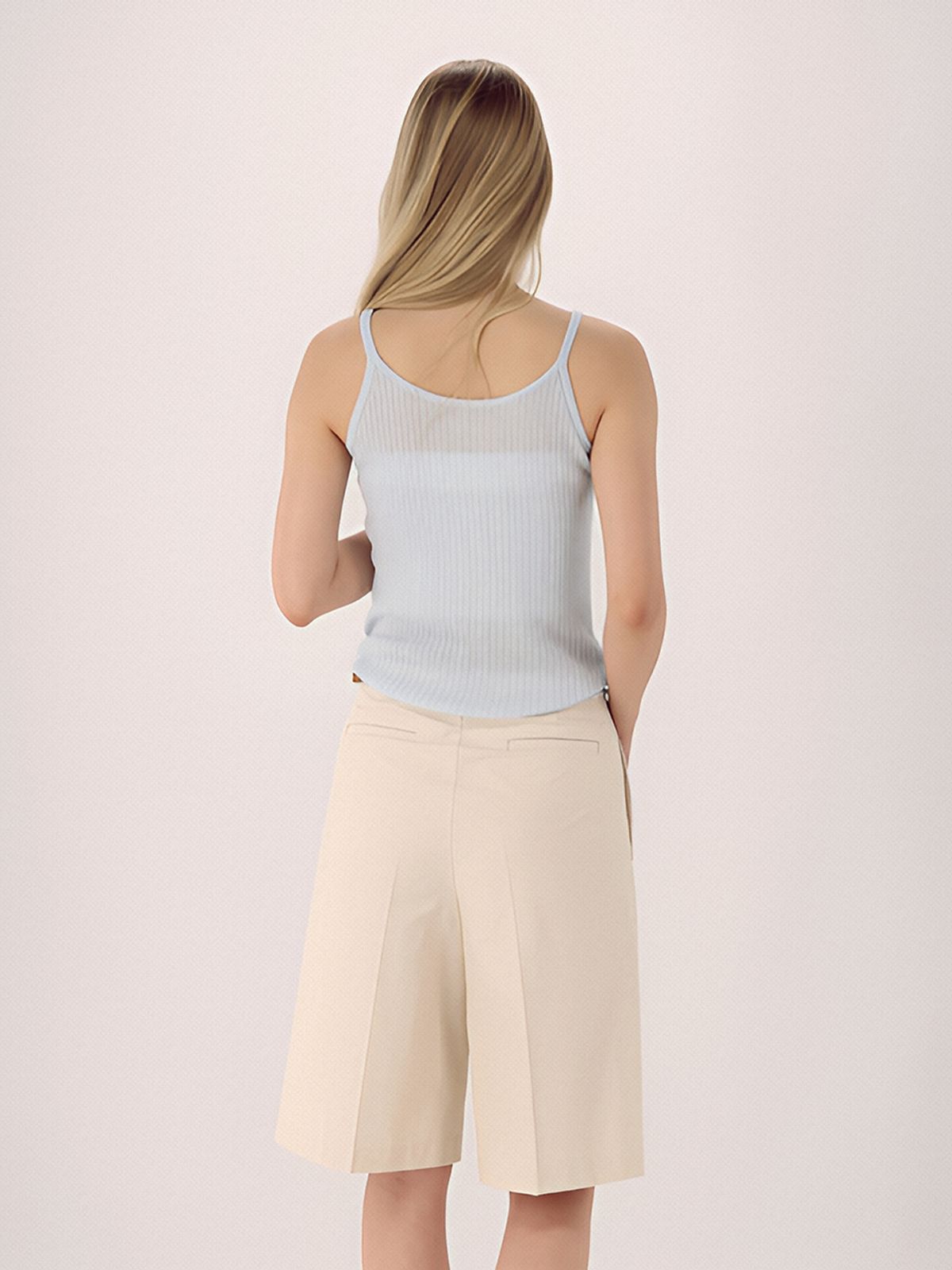 아쿠드(ACUD) Linen Rib Sleeveless Knit _MT.Blue