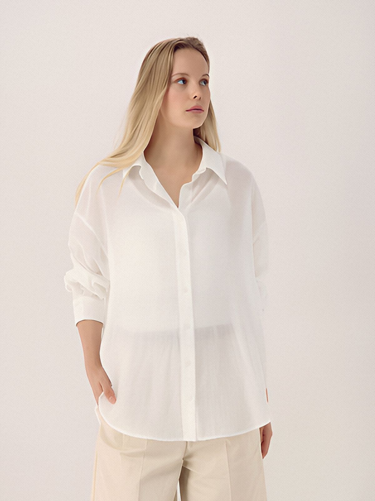 아쿠드(ACUD) Relaxed Tencel Shirt _Ivory