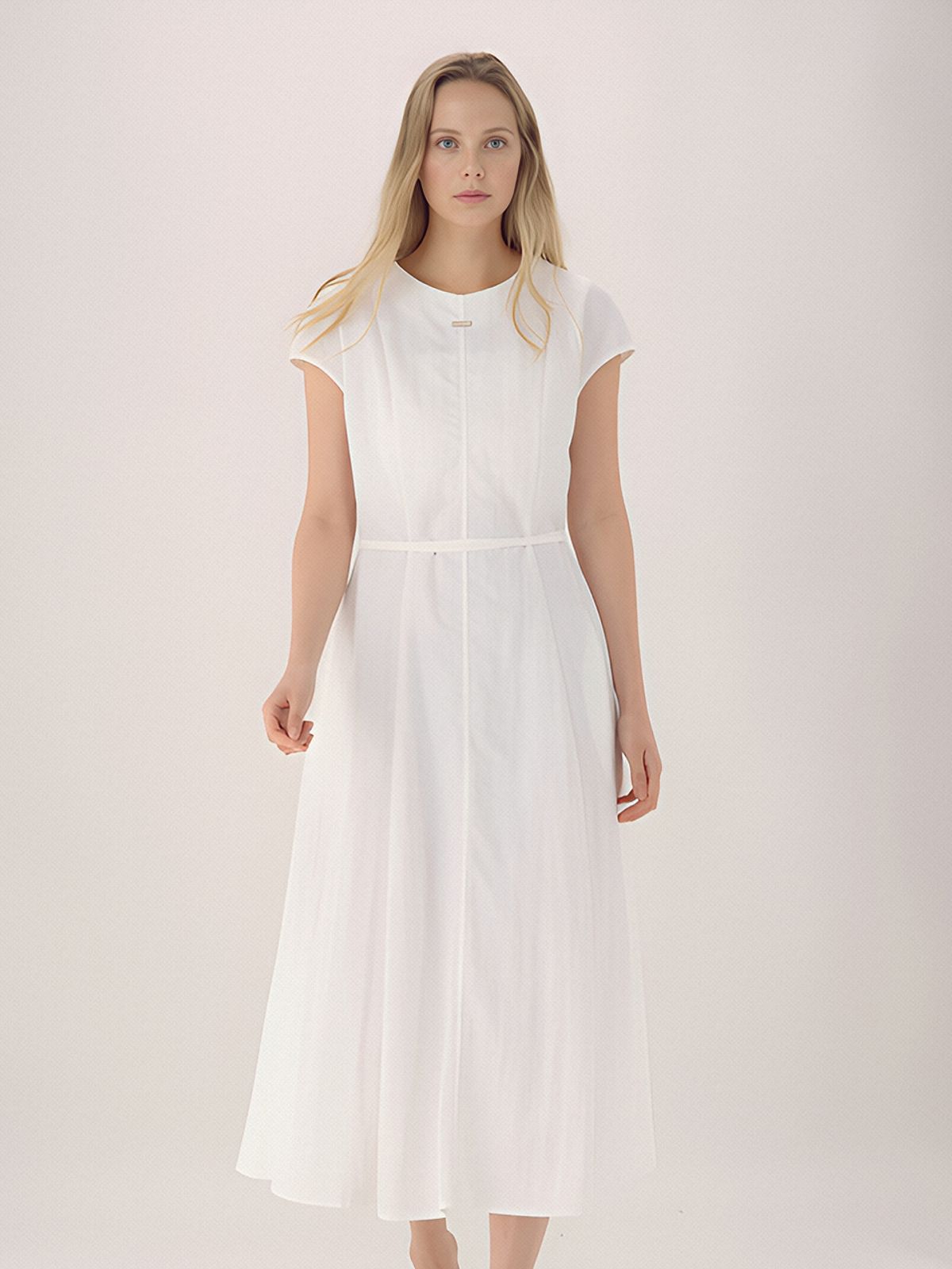 아쿠드(ACUD) Cap Sleeve Strap Dress _White
