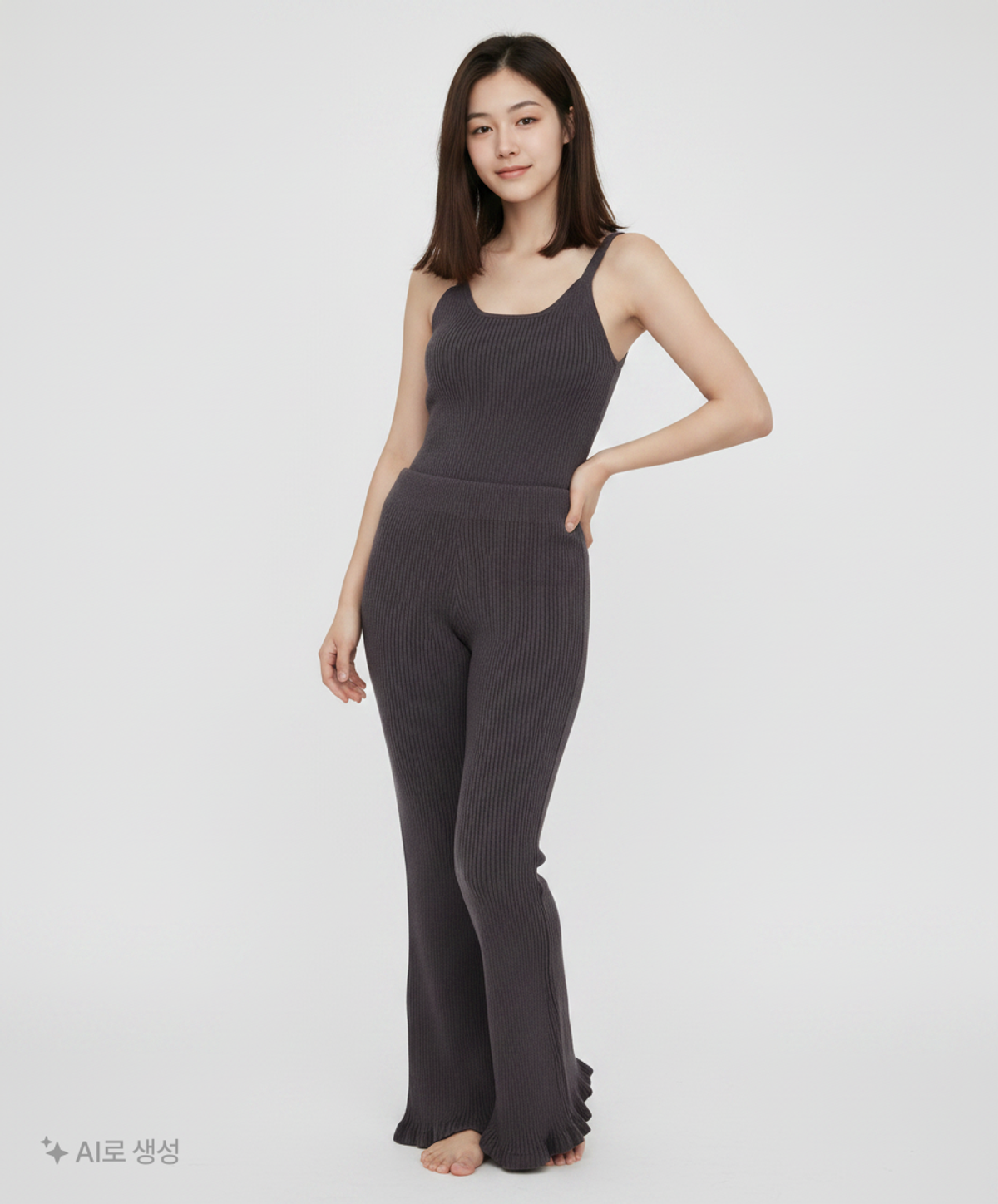 아모멘토(AMOMENTO) RIBBED PANTS (2COLORS) 0