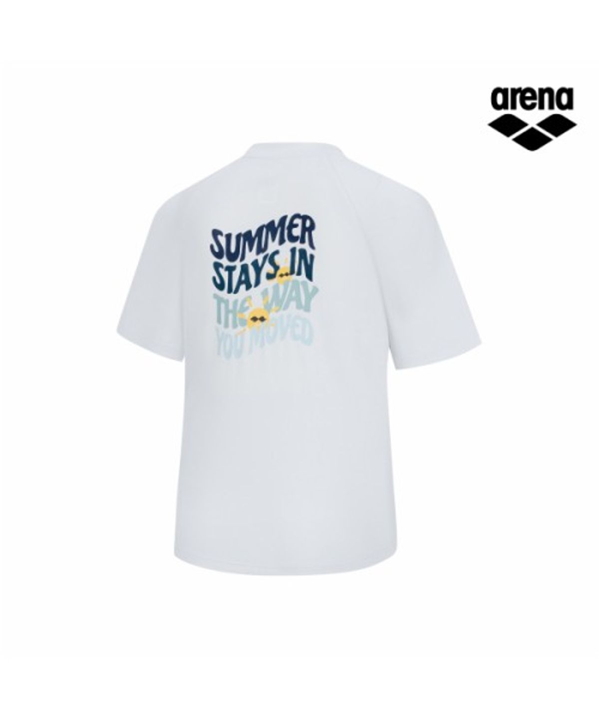 아레나 키즈(ARENA KIDS) 그래픽데이 아동 반팔 티셔츠 A6BB1BC02WHT