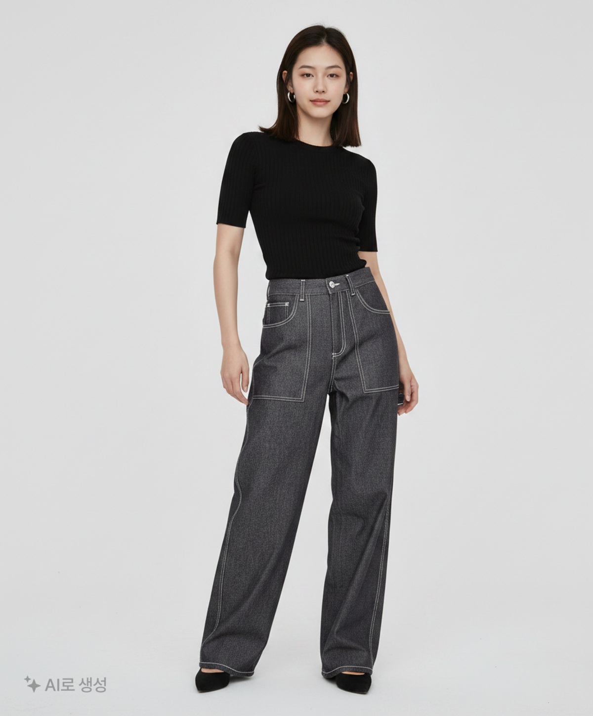 엑스톤즈(XTONZ) 청/데님 팬츠 S