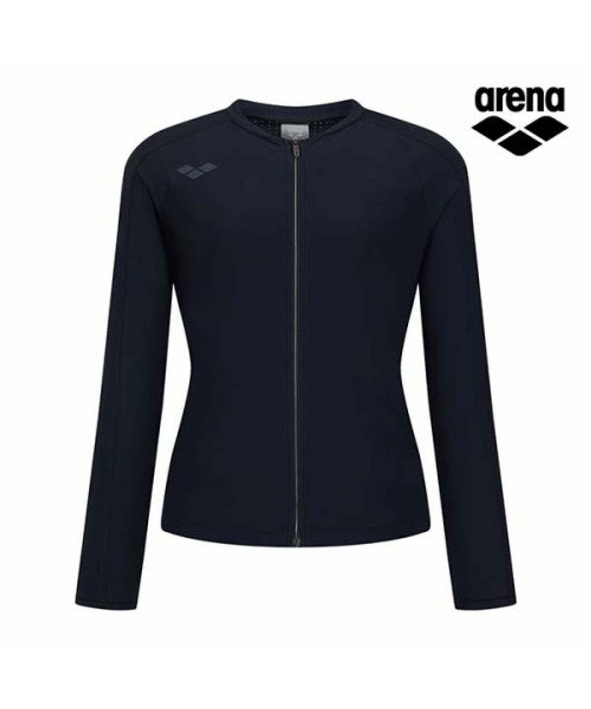 아레나(ARENA) 아이스핏 여성 라이트 집업 래쉬가드 A6BL1QR22BLK