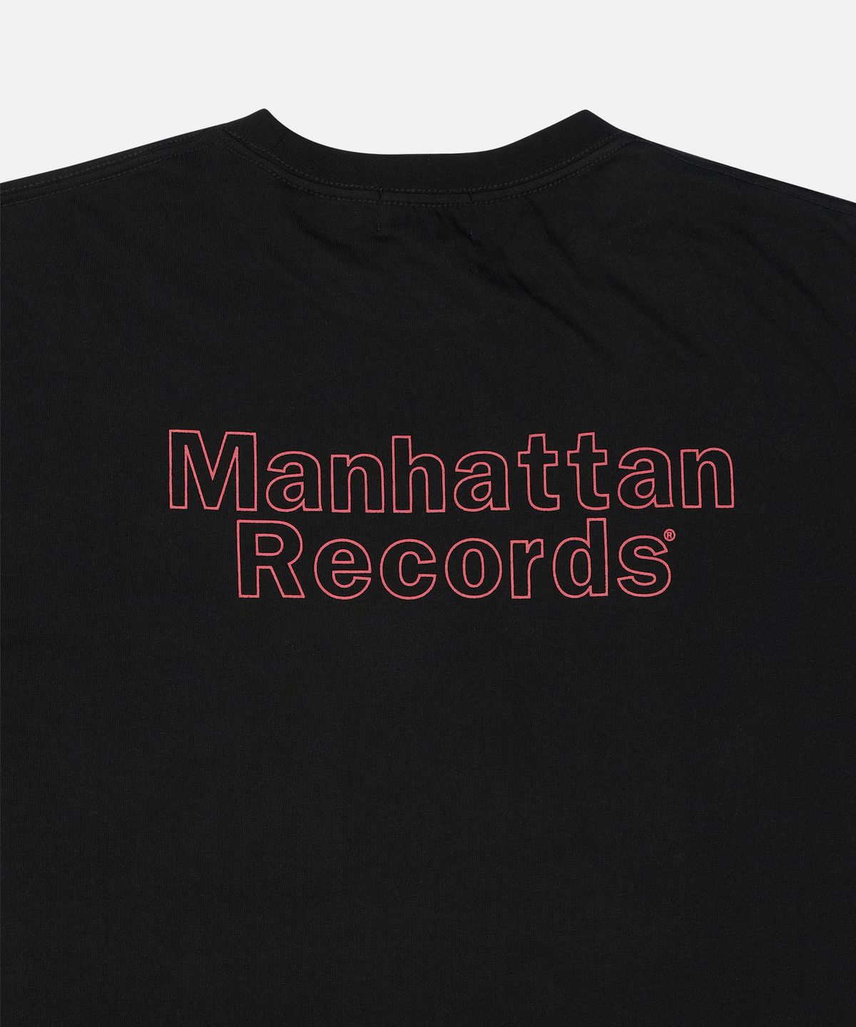 맨하탄레코즈(MANHATTAN RECORDS) MR Line Logo Pocket Tee - Black