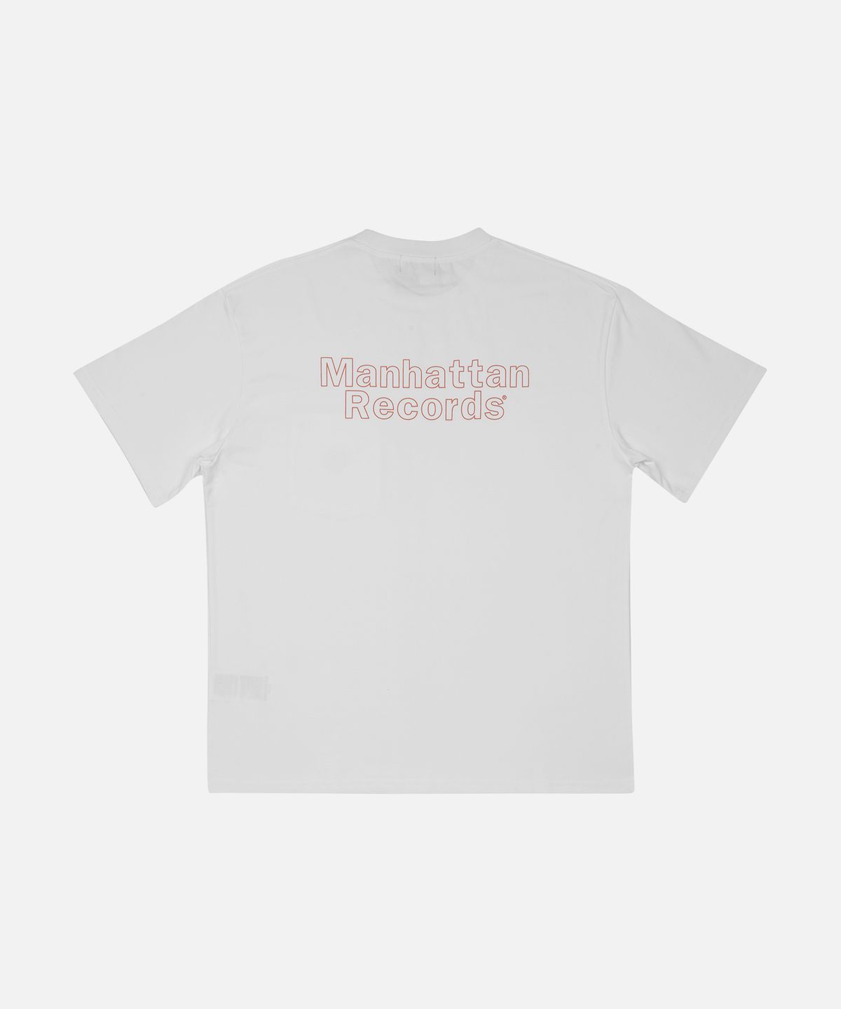 맨하탄레코즈(MANHATTAN RECORDS) MR Line Logo Pocket Tee - White