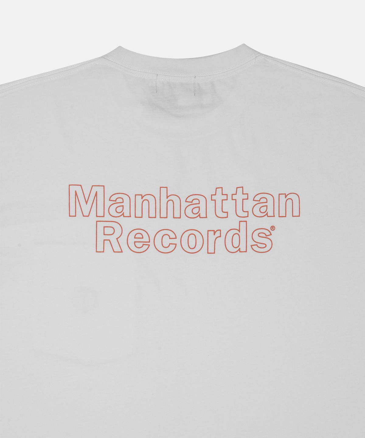 맨하탄레코즈(MANHATTAN RECORDS) MR Line Logo Pocket Tee - White