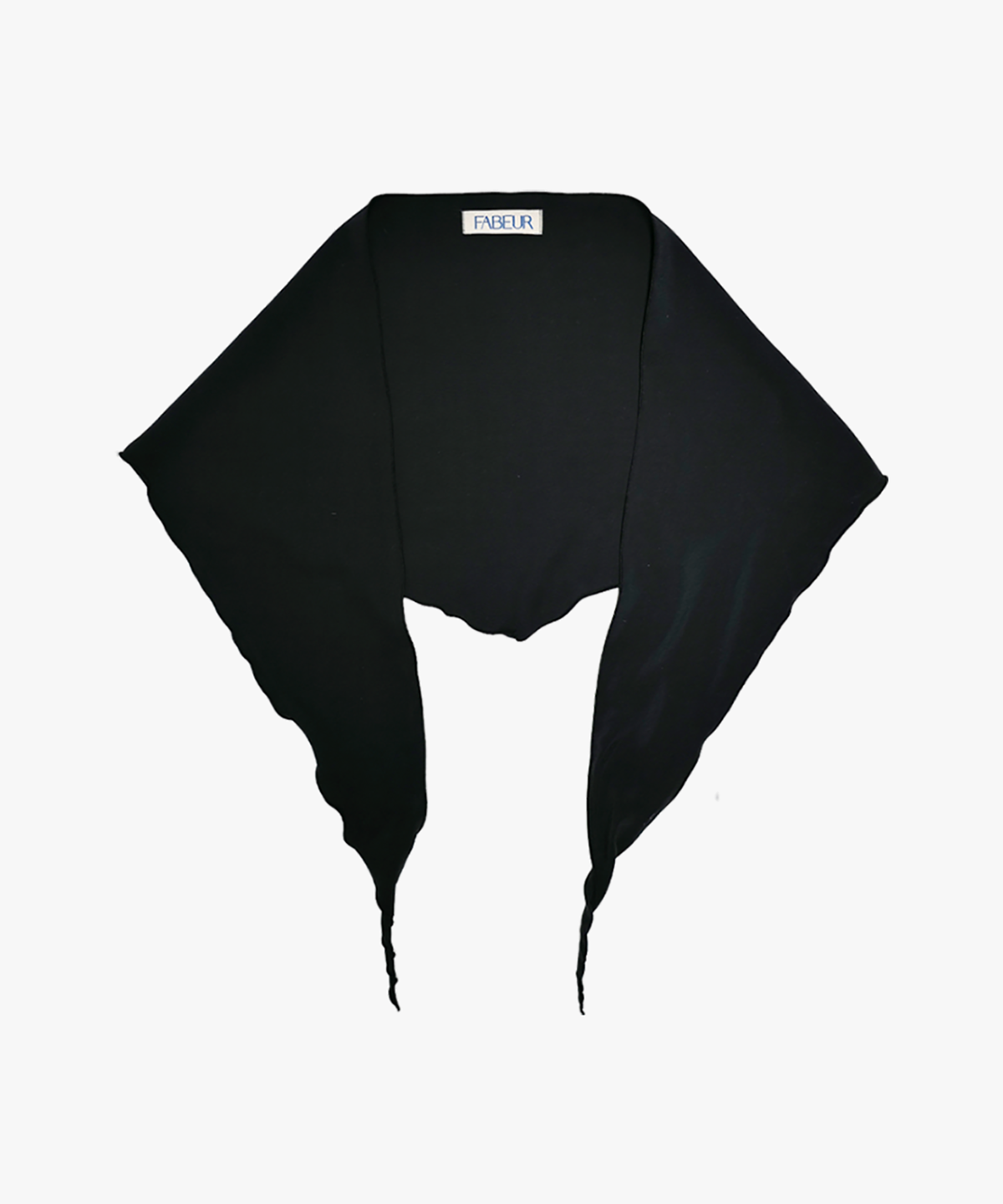 파버(FABEUR) CROISSANT SCARF (BLACK)