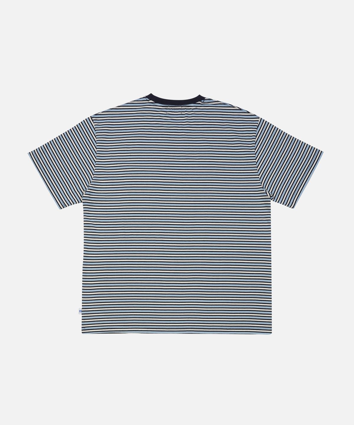 맨하탄레코즈(MANHATTAN RECORDS) MR Pocket Border Tee - Blue