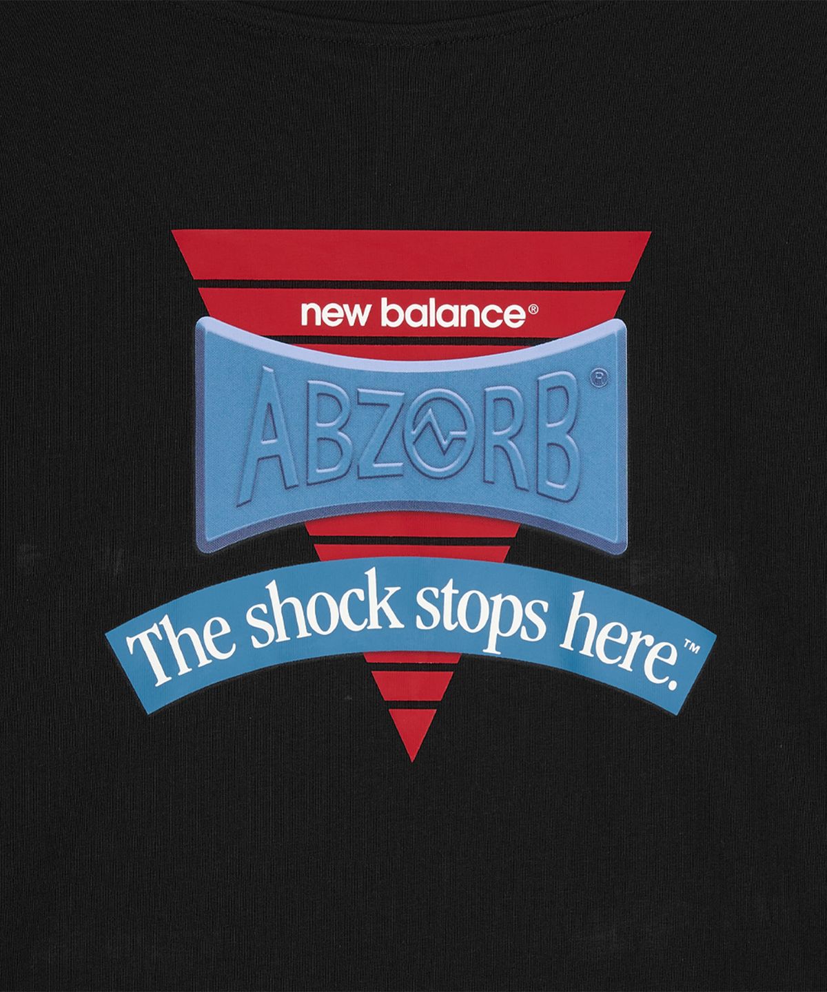 뉴발란스(NEW BALANCE) NBNEG32803 / UNI Abozorb 그래픽 반팔티 (BLACK)