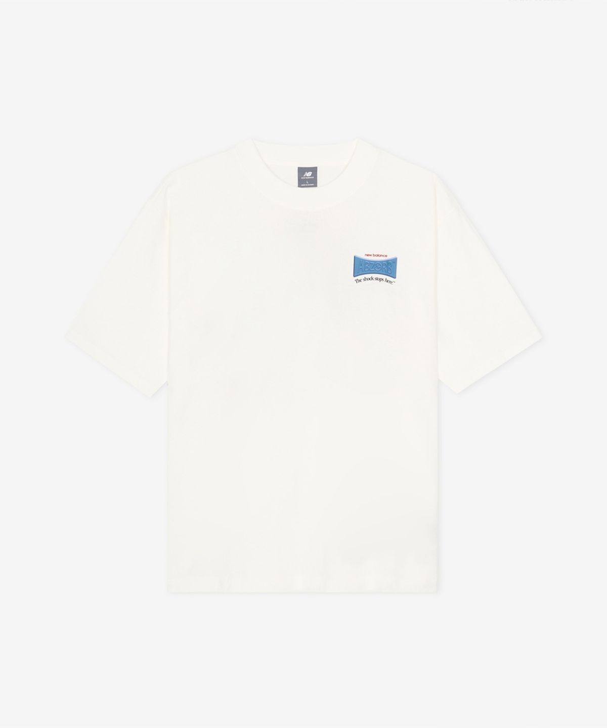 뉴발란스(NEW BALANCE) NBNEG32803 / UNI Abozorb 그래픽 반팔티 (WHITE)