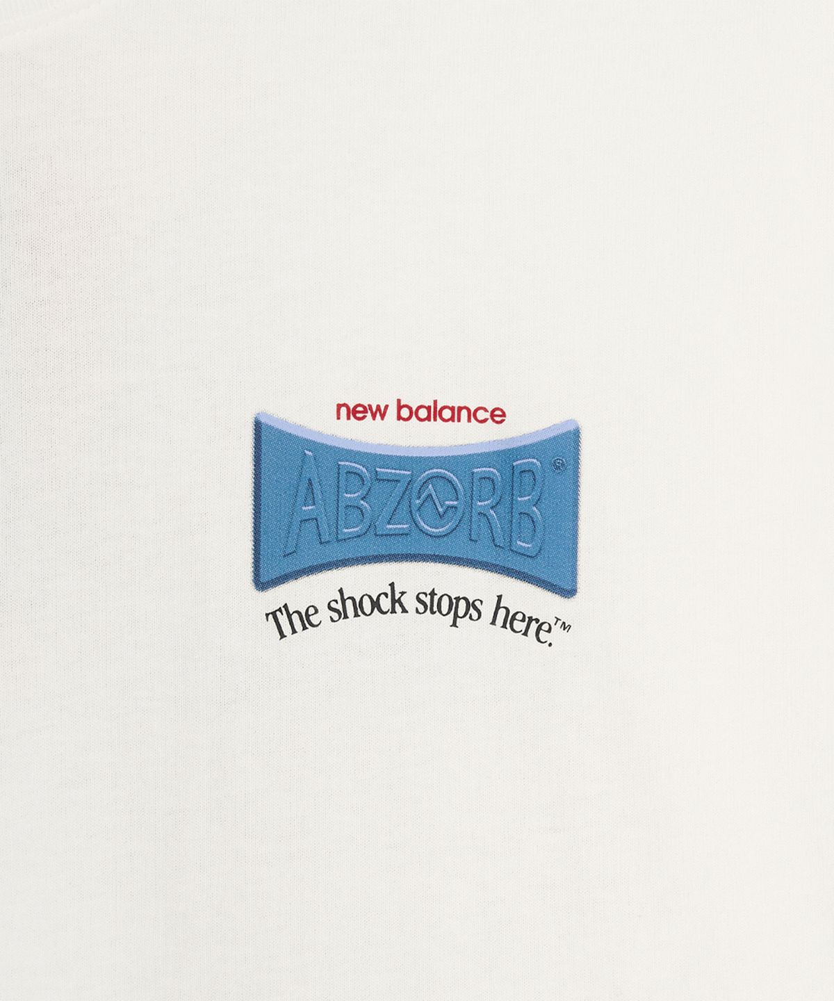 뉴발란스(NEW BALANCE) NBNEG32803 / UNI Abozorb 그래픽 반팔티 (WHITE)