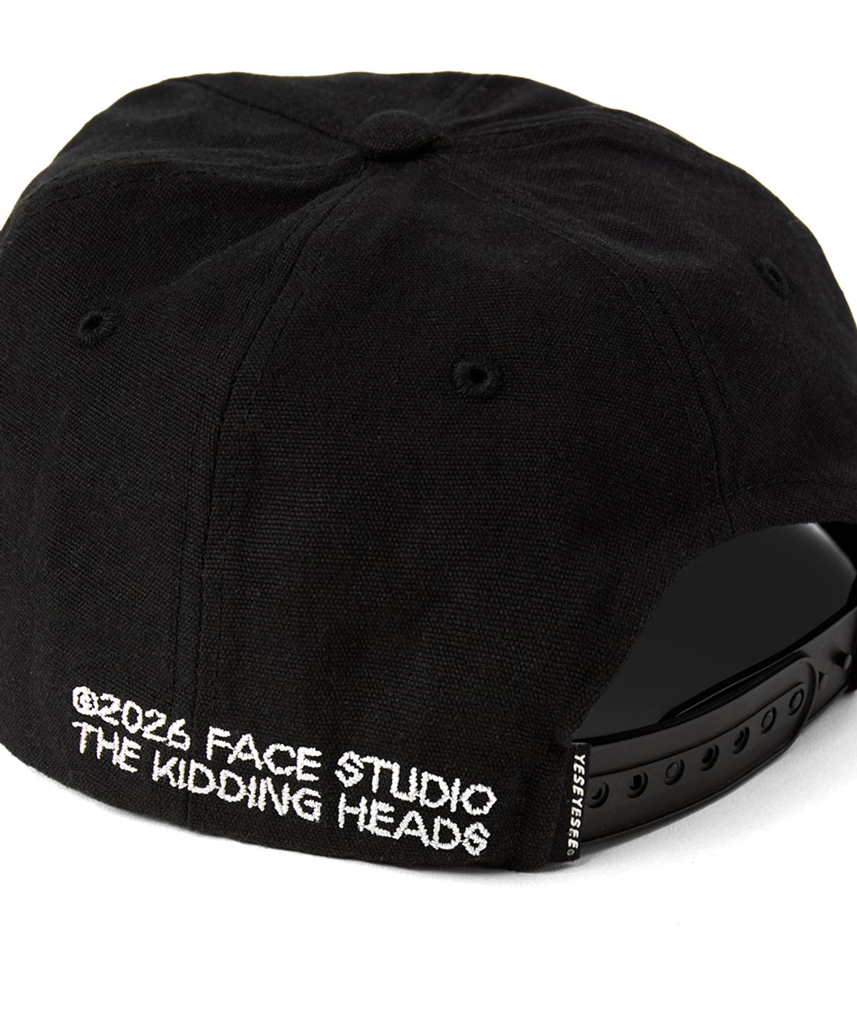 예스아이씨(YESEYESEE) Kidding Heads Cap Black