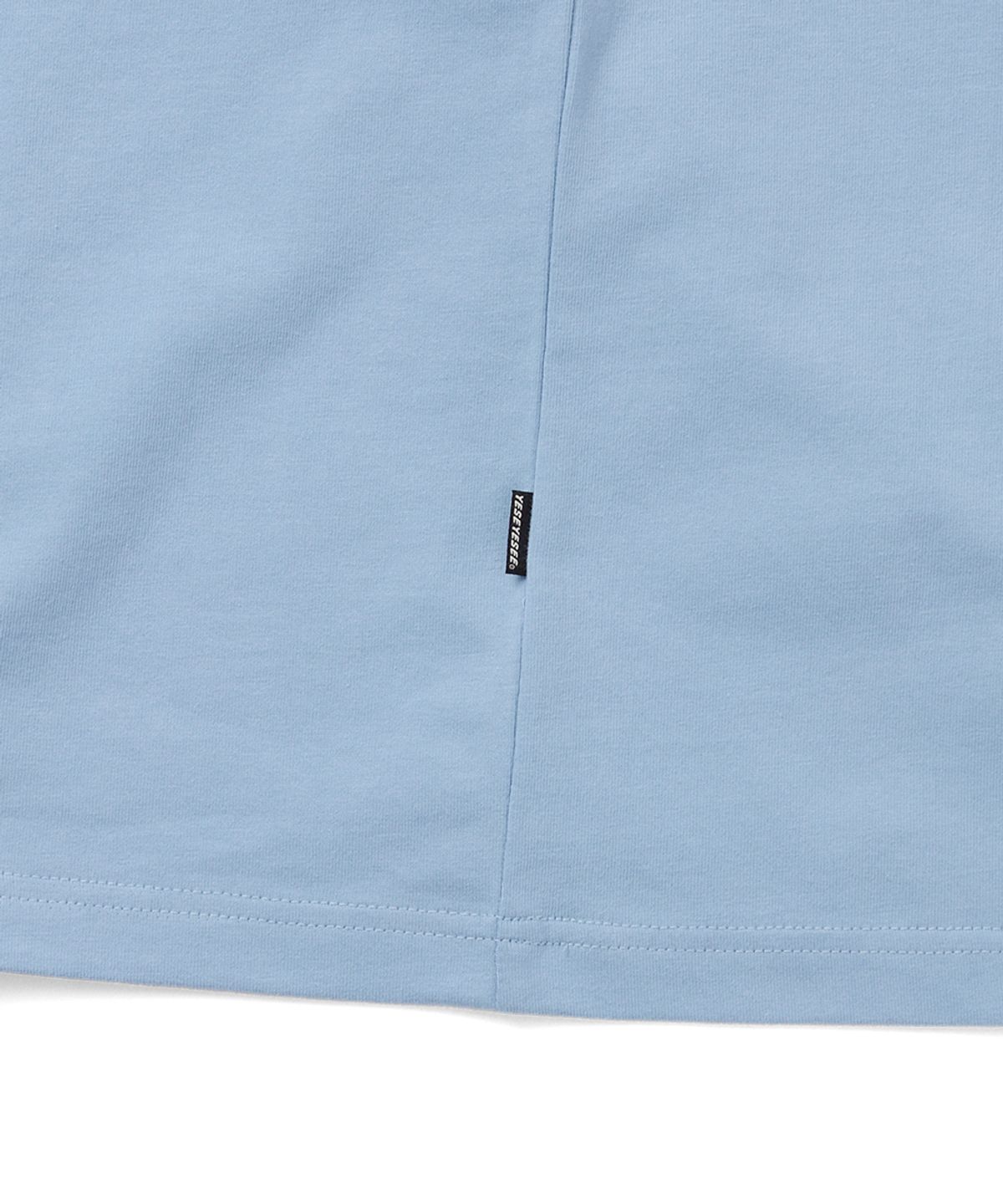 예스아이씨(YESEYESEE) The Kidding Heads Ringer Tee Light Blue