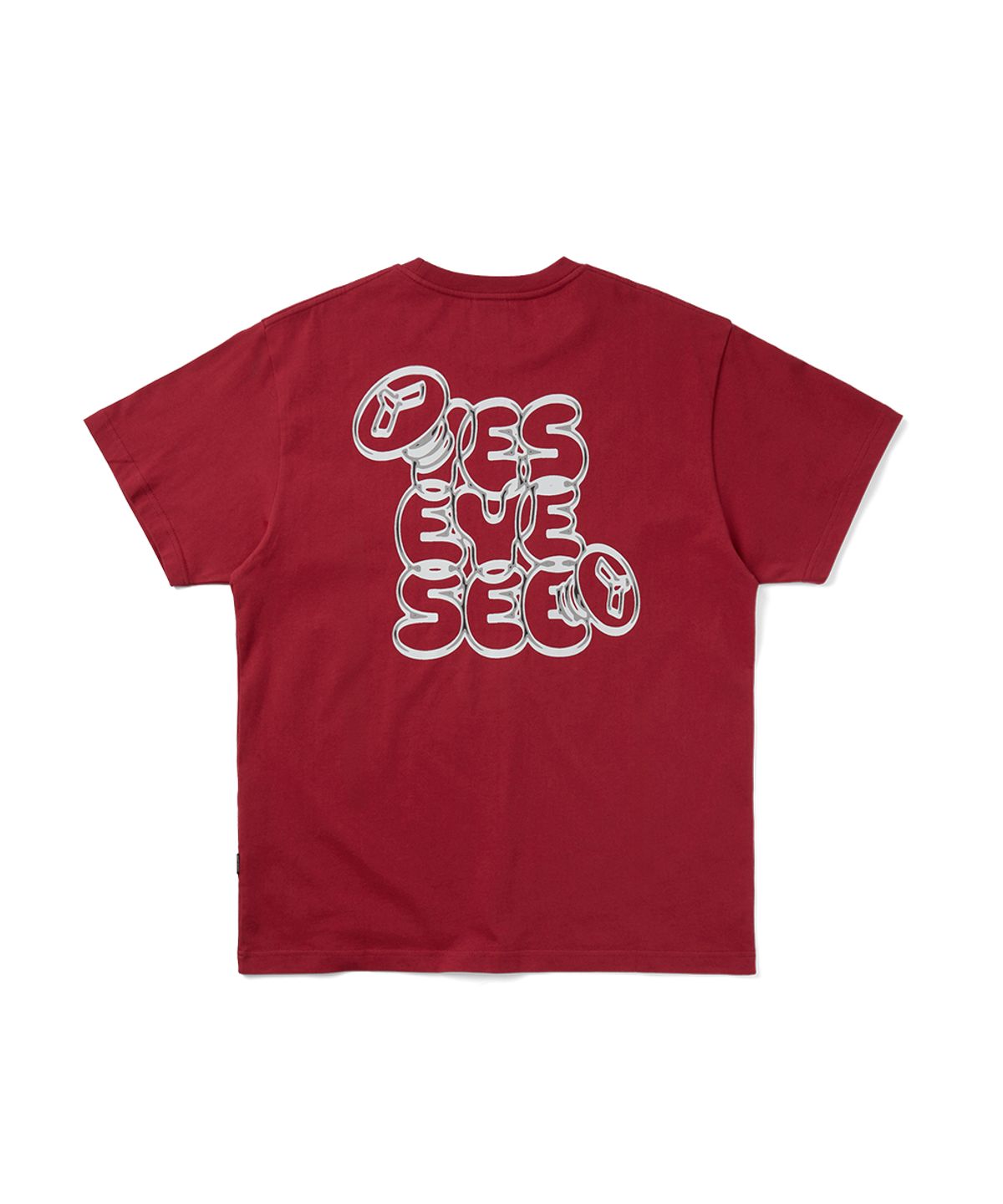 예스아이씨(YESEYESEE) The Kidding Heads Frame Tee Red