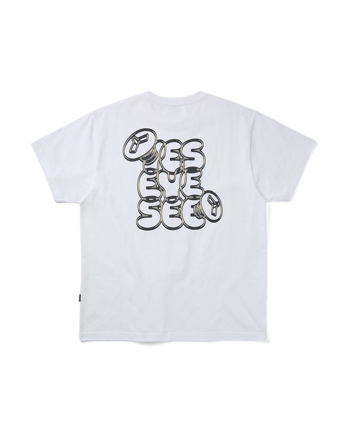예스아이씨(YESEYESEE) The Kidding Heads Frame Tee White