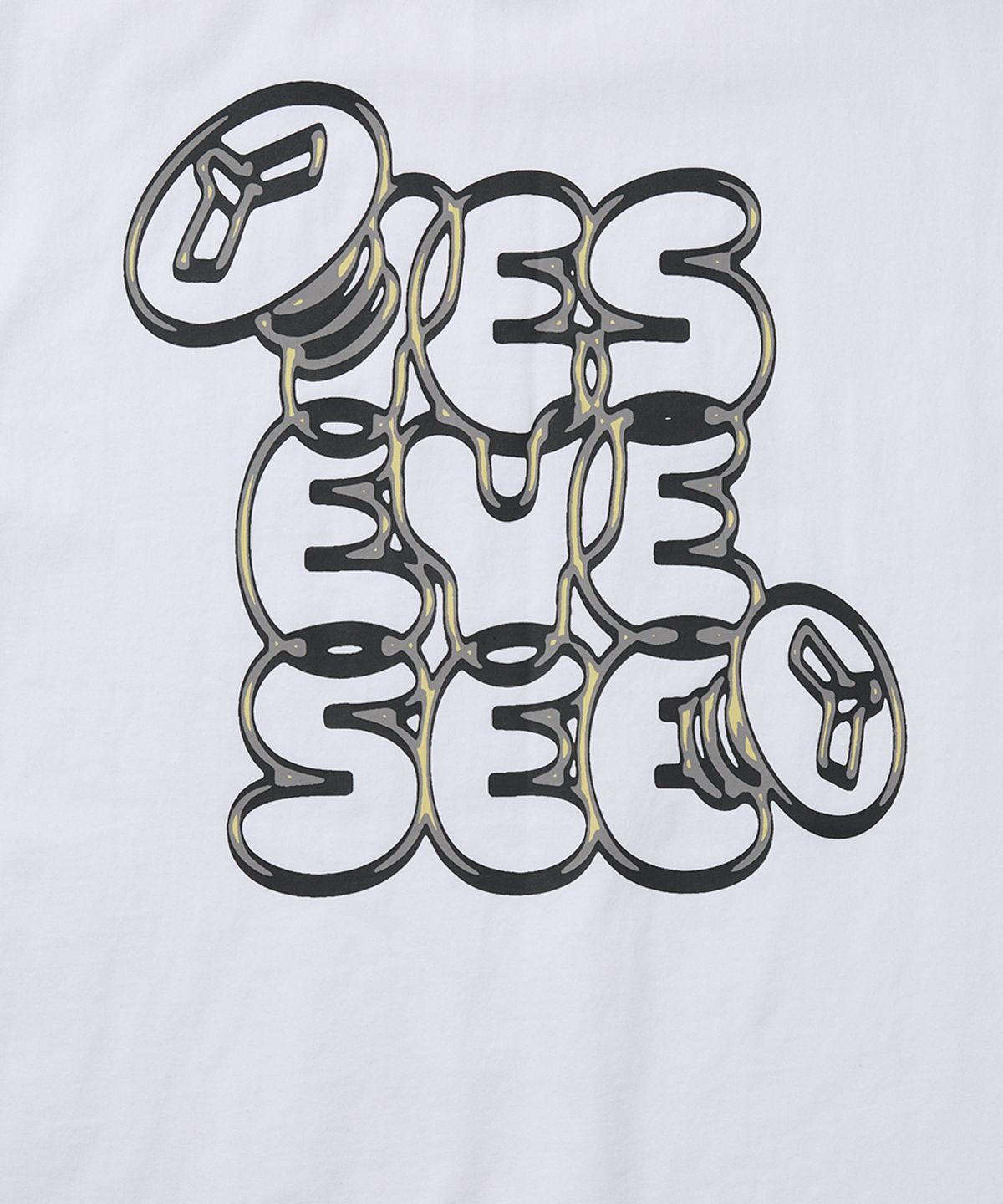 예스아이씨(YESEYESEE) The Kidding Heads Frame Tee White